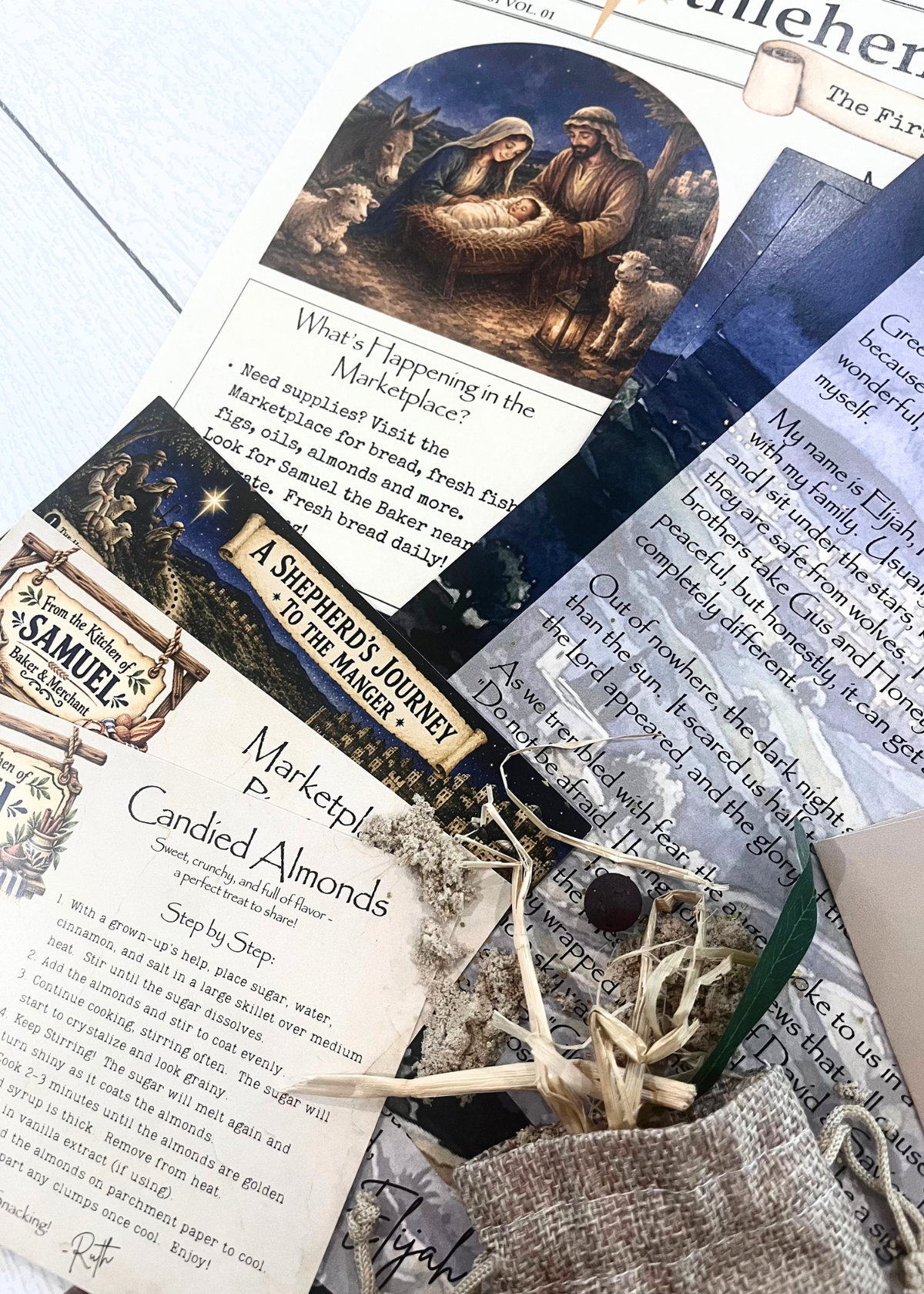 The Birth of Jesus Experience: Personalized Shepherd Letter PLUS Additional Keepsakes