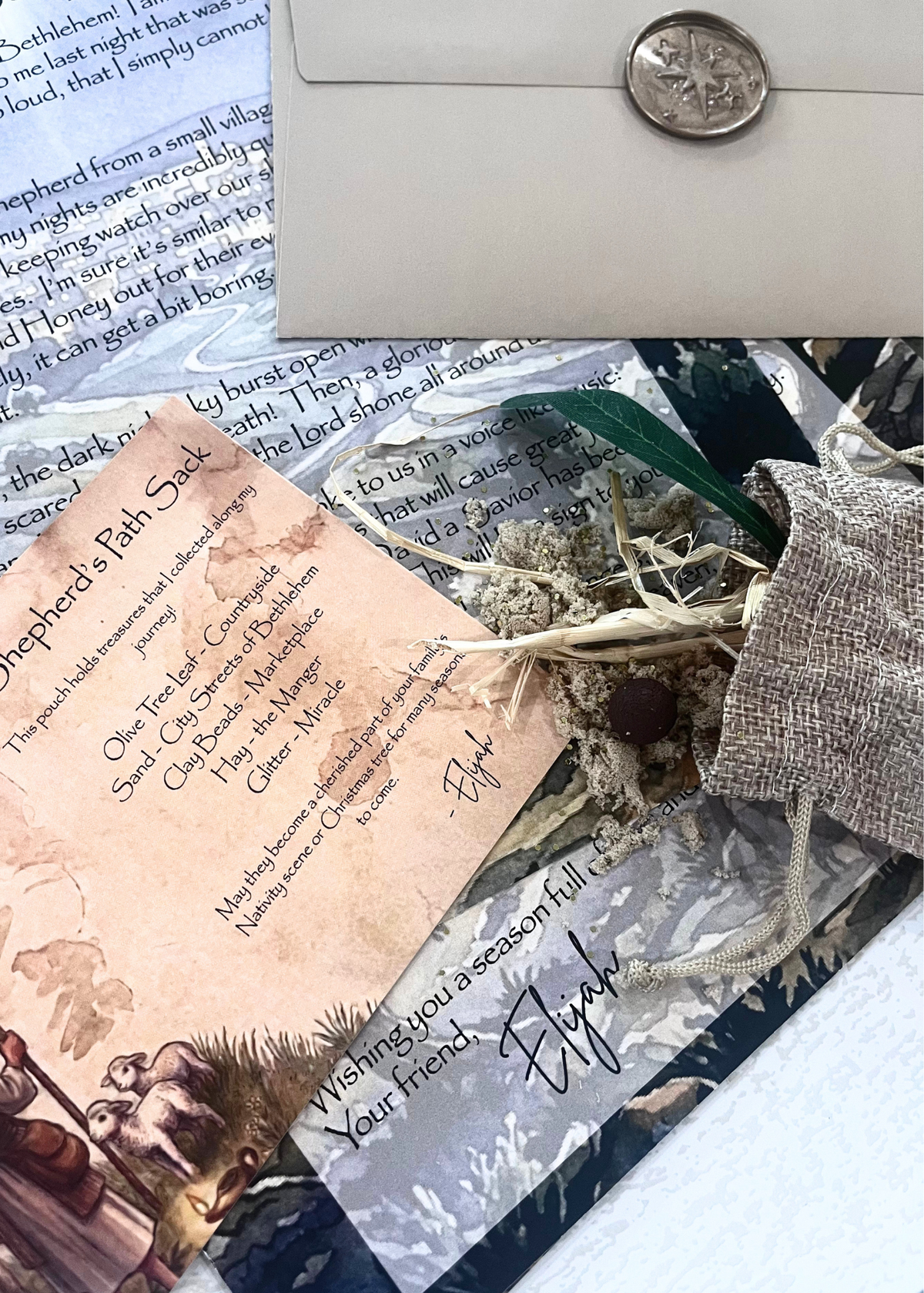The Birth of Jesus Experience: Personalized Shepherd Letter PLUS Additional Keepsakes
