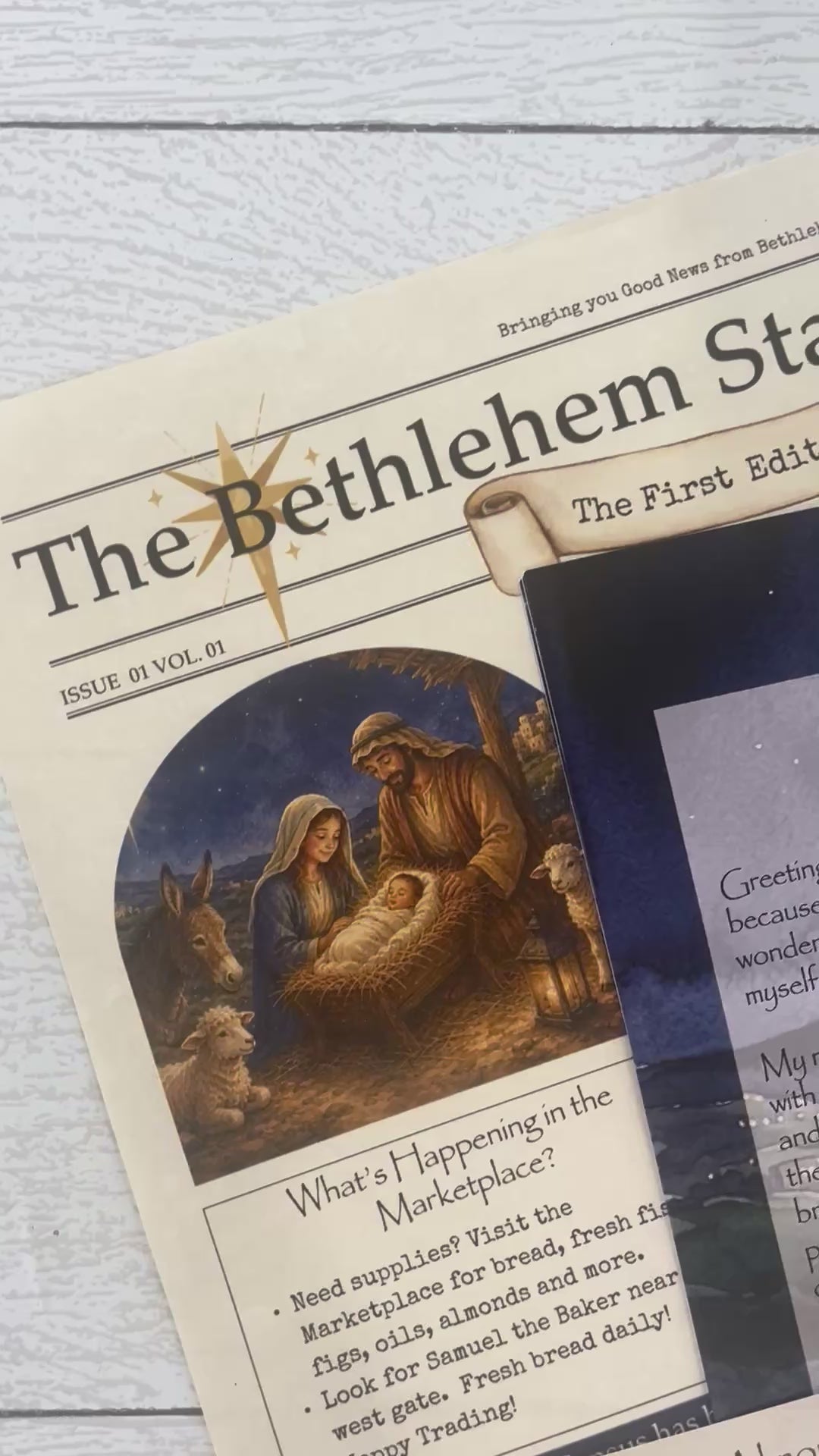 The Birth of Jesus Experience: Personalized Shepherd Letter PLUS Additional Keepsakes